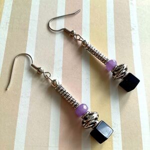 Starburst of Purple Earrings.